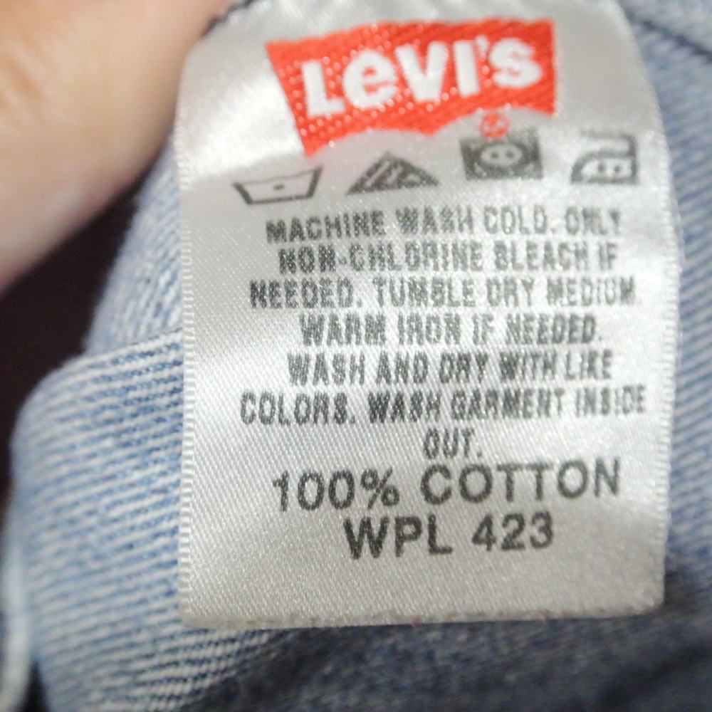 Mens LEVI 501 Button Fly Jeans - Picture 4 of 5